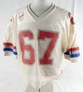 1987 Washington Commandos Jon Roehlk #67 Game Used White Jersey 48 240
