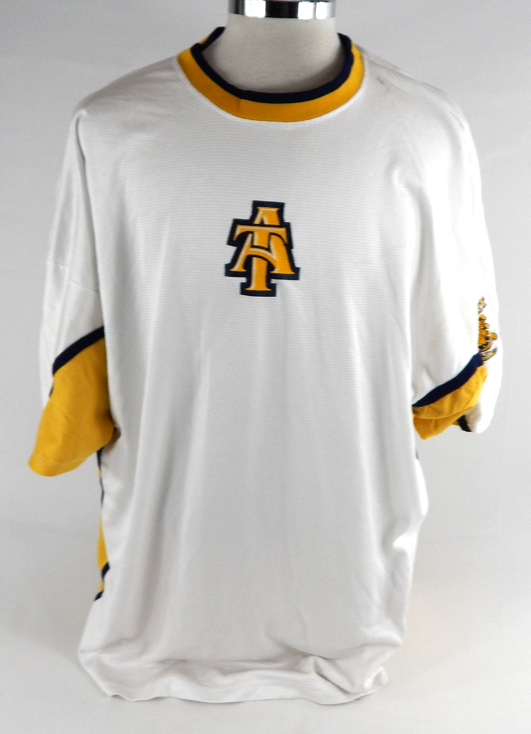 2000s North Carolina A&T Aggies Game Used White Shooting Shirt XXL 832
