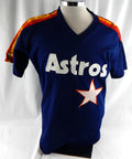 1988 Houston Astros #24 Game Used Navy Jersey BP ST NP Rem 42 DP113511