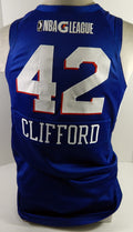 2019-20 Delaware Blue Coats Dennis Clifford #42 Game Used Blue Jersey 48 39