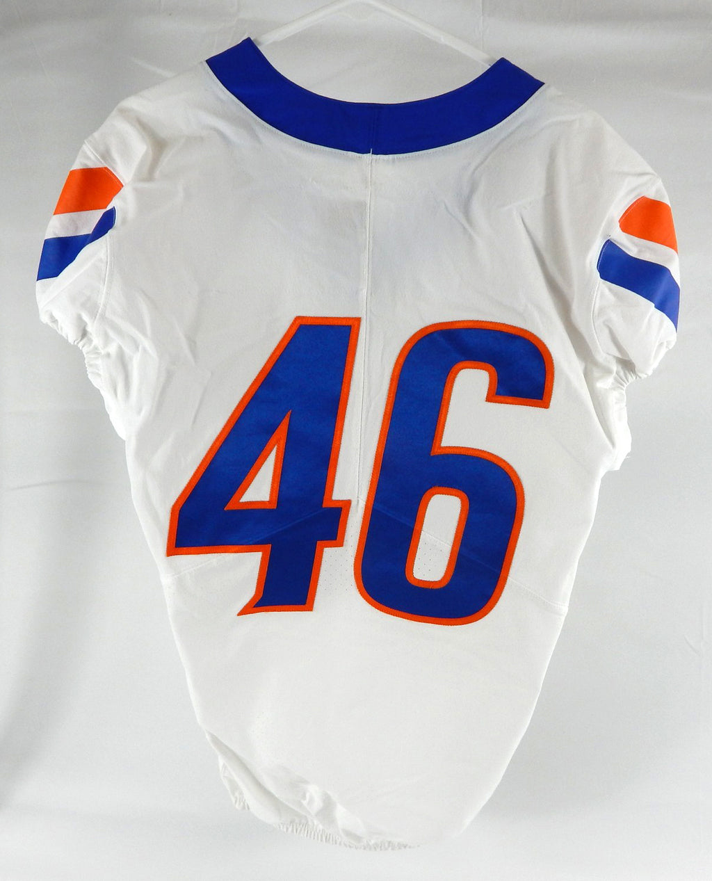 2020 Boise State Broncos #46 Game Used White Jersey Football NP Rem 40 871 Pic2