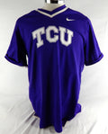 2023 Texas Christian TCU Frogs #27 Game Used Purple Practice Jersey Baseball 4