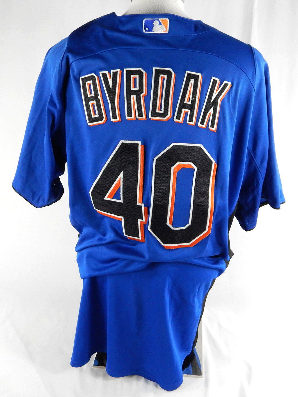 2011 New York Mets Tim Byrdak #40 Game Issued Pos Used Blue Jersey BP ST 48 979 Pic2