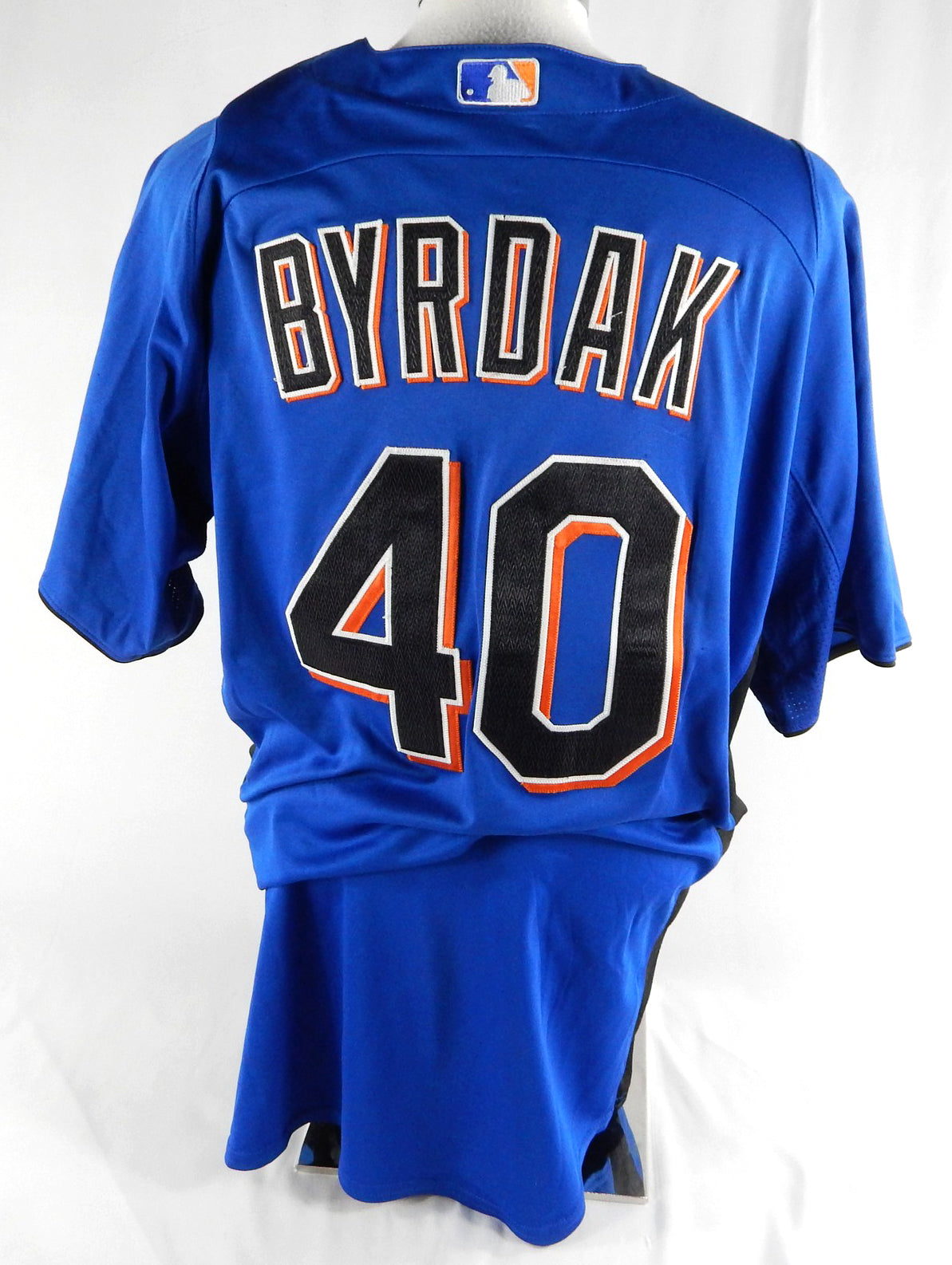 2011 New York Mets Tim Byrdak #40 Game Issued Pos Used Blue Jersey BP ST 48 979 Pic2