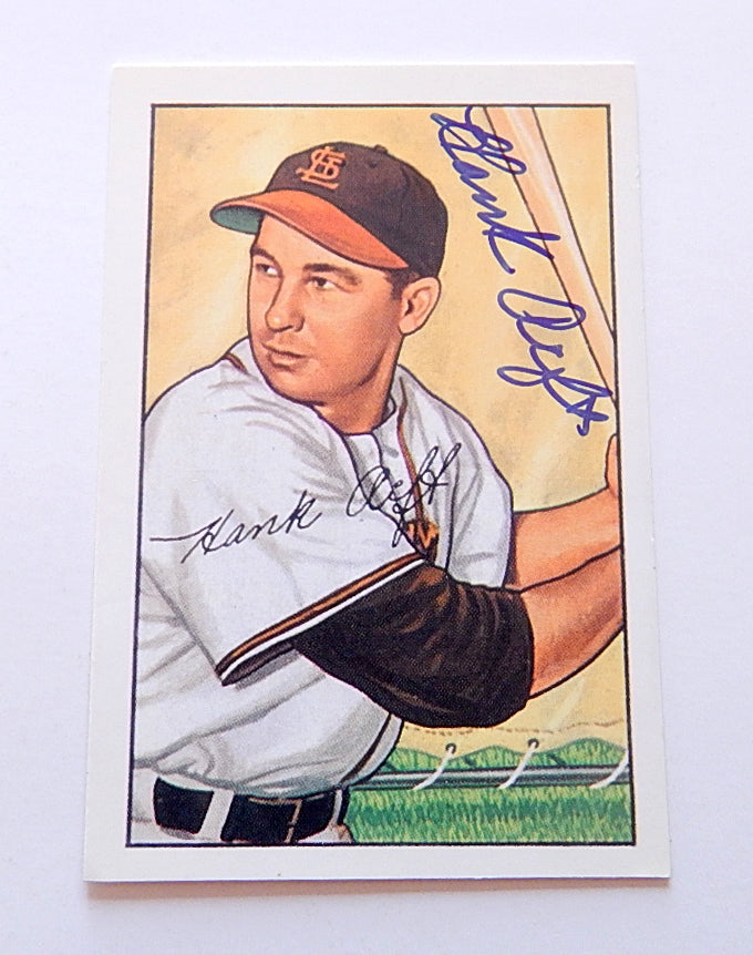 1952 Bowman Reprint Hank Arft #229 Signed Card Browns Auto Autograph