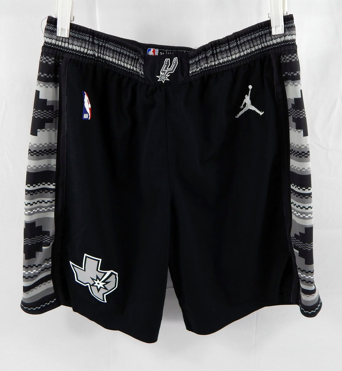 2024-25 San Antonio Spurs Malaki Branham #22 Game Used Black Shorts Statement 3