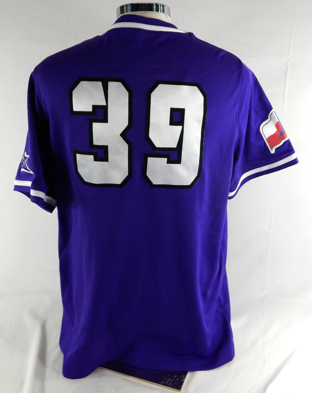 2022 Texas Christian TCU Horned Frogs #39 Game Used Purple Jersey Baseball L 105 Pic2