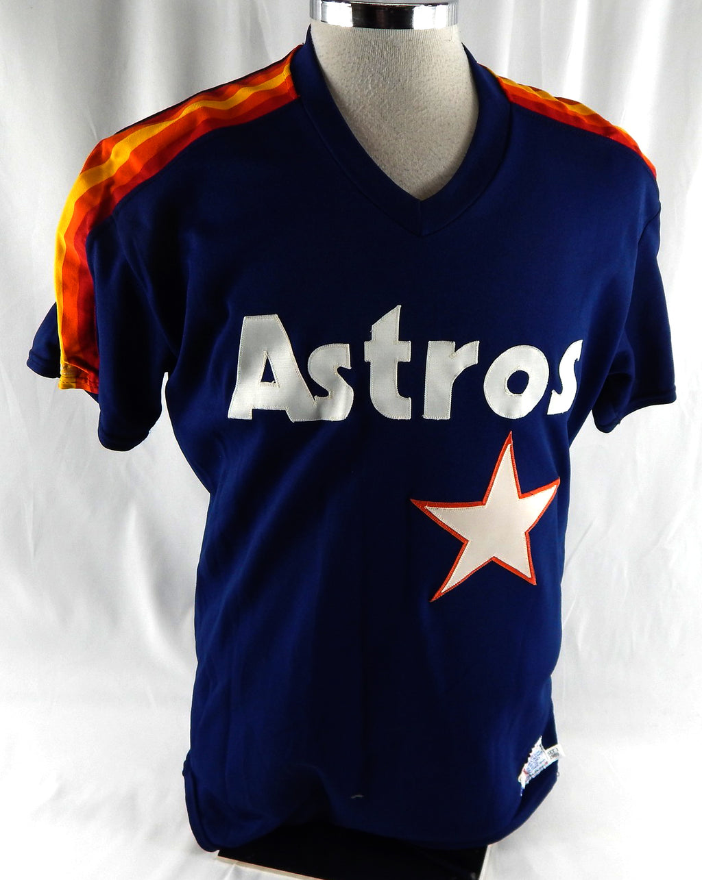 1989 Houston Astros Brian Meyer #35 Game Used Navy Jersey ST BP NP R 42 513