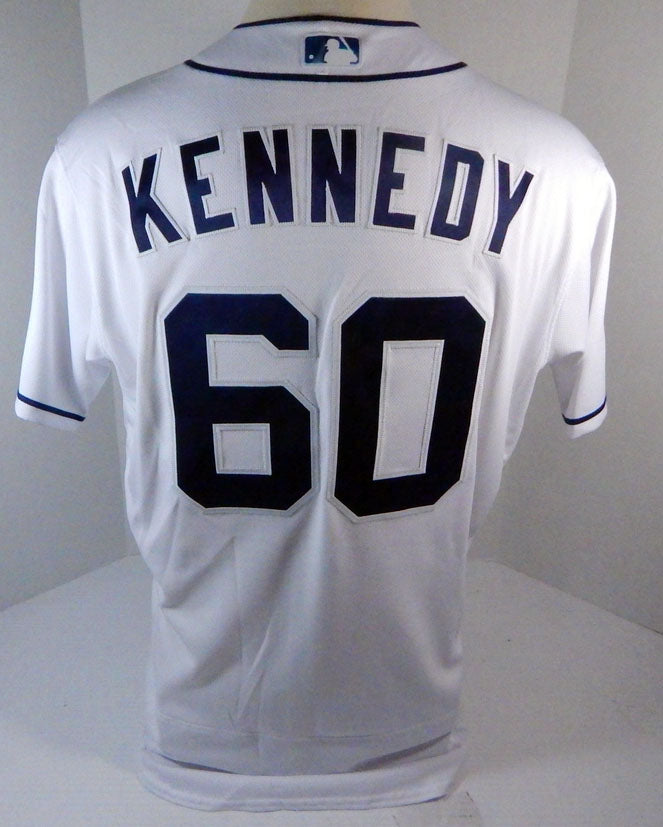 2019 San Diego Padres Brett Kennedy #60 Game Issued White Jersey 50th & 150 P 66