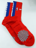 1-Pair Detroit Pistons NBA Game Issued Nike Red Mid Calf Crew Sock Size XXL New