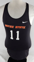 2014 Boise State Broncos #11 Game Used Blue Jersey Beach Volleyball M 734