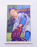 1952 Bowman Reprint Carl Erskine #70 Signed Card Dodgers Auto Autograph