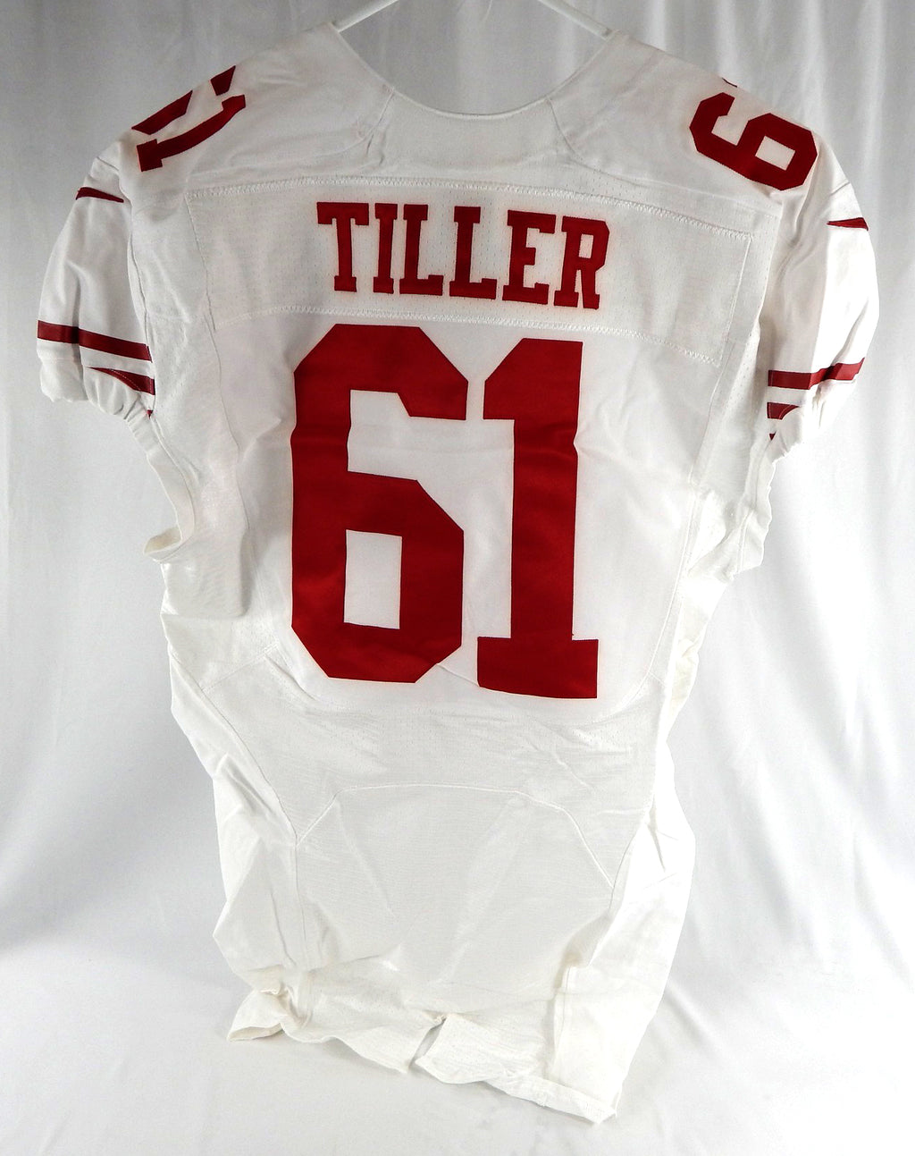 2016 San Francisco 49ers Andrew Tiller #61 Game Issued White Jersey 70 P 48 919 Pic2