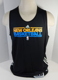 2010-11 New Orleans Hornets Blank Game Issued Black Reversable Practice Jersey 8