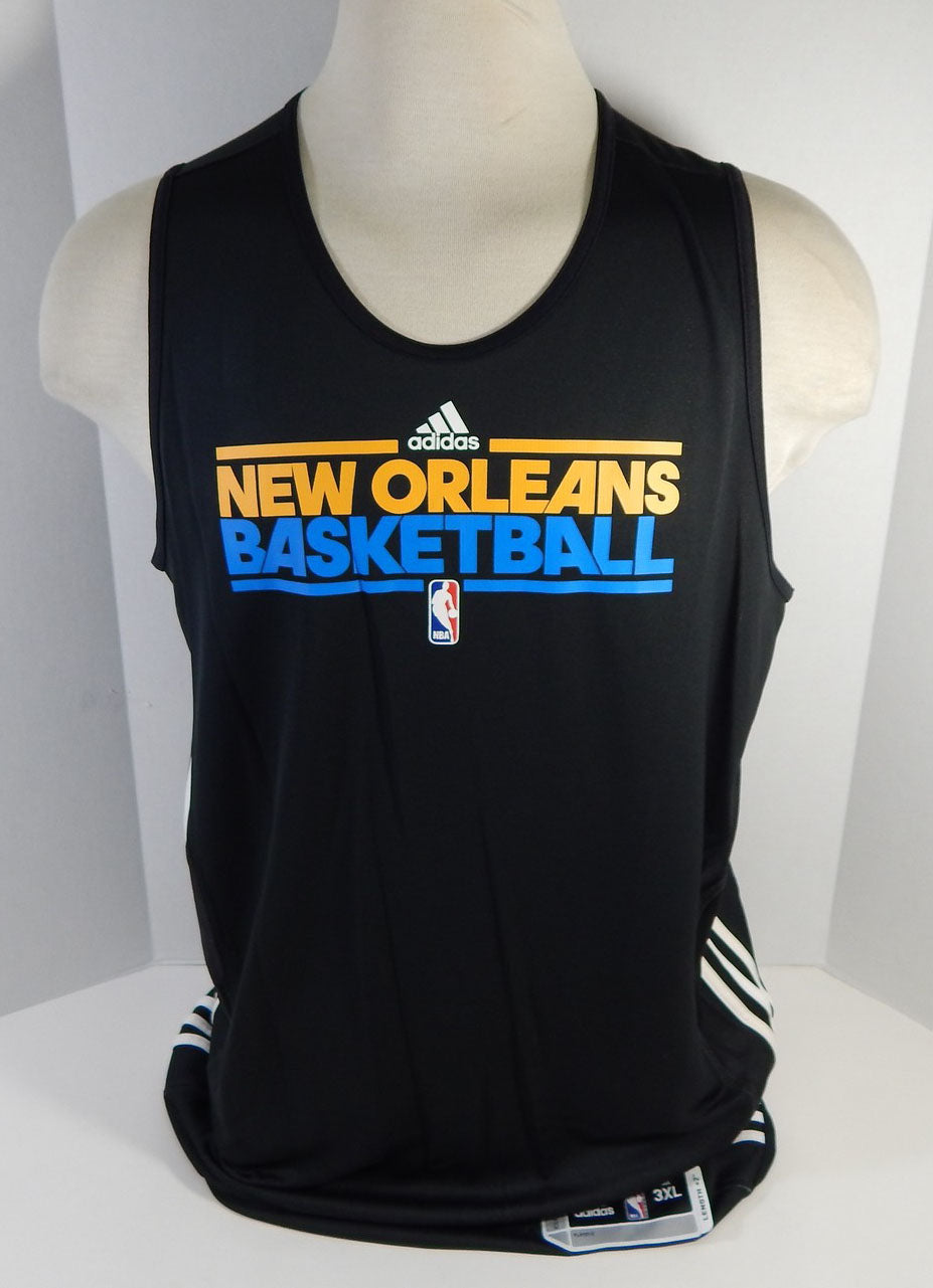 2010-11 New Orleans Hornets Blank Game Issued Black Reversable Practice Jersey 8