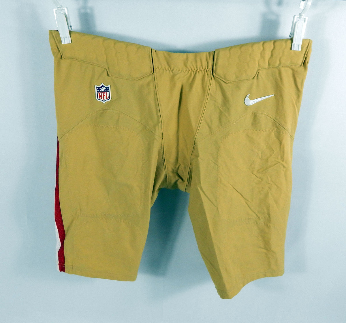 San Francisco 49ers #76 Game Used Gold Pants 44 961