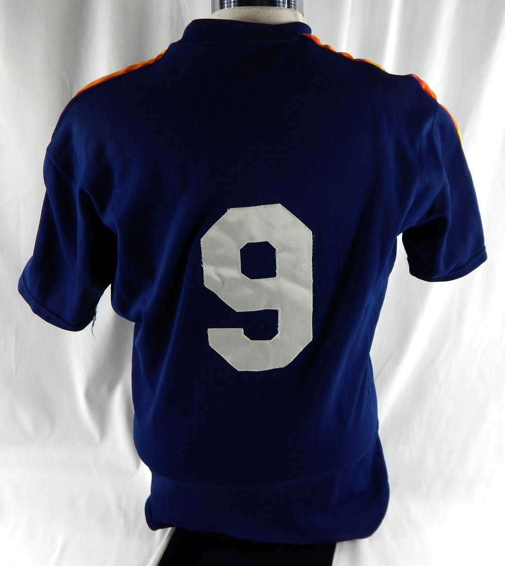 1989 Houston Astros Alex Trevino #9 Game Used Navy Jersey BP ST NP Rem 42 3515 Pic2