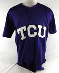 2015 Texas Christian TCU Horned Frogs #29 Game Used Purple Jersey Baseball 48 8