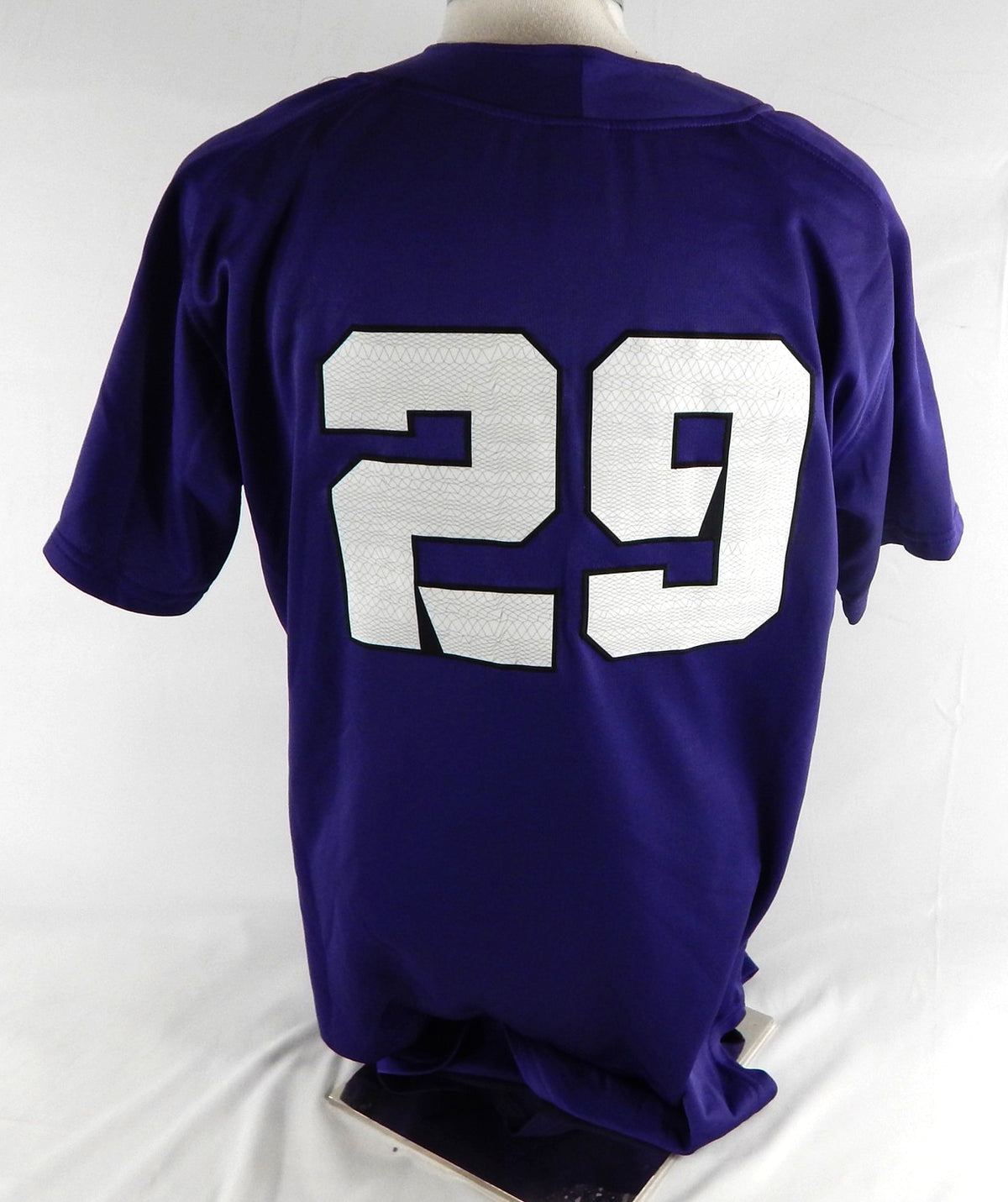 2015 Texas Christian TCU Horned Frogs #29 Game Used Purple Jersey Baseball 48 8 Pic2