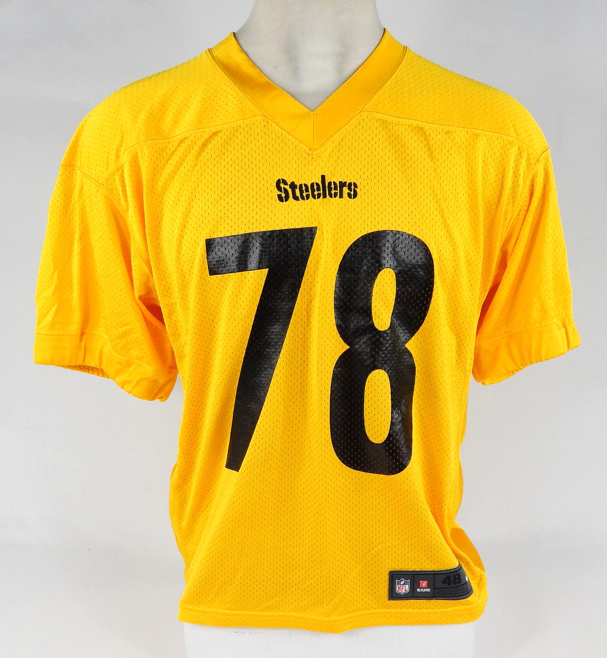 2017 Pittsburgh Steelers Alejandro Villanueva #78 Game Issued Yellow Pc Jersey 0