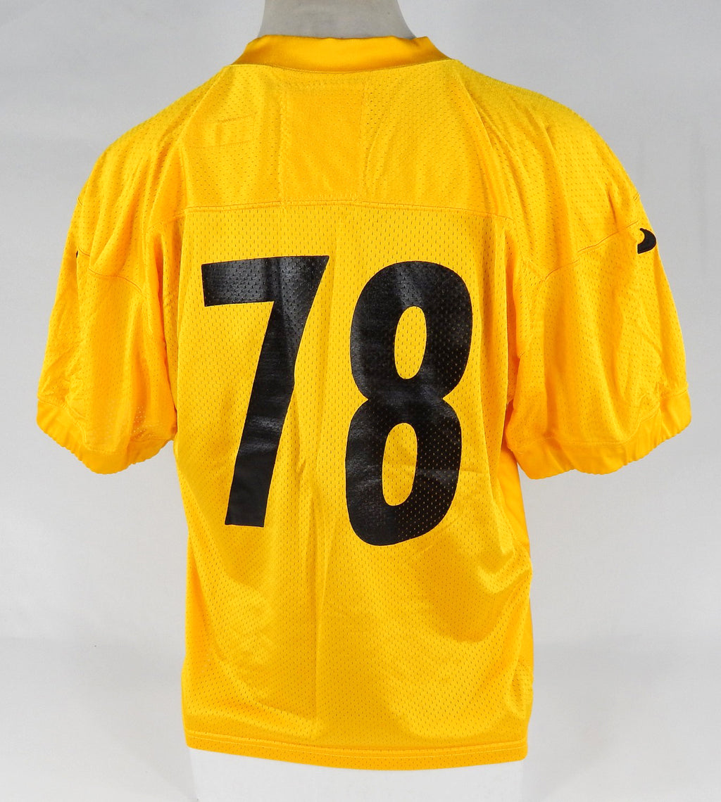 2017 Pittsburgh Steelers Alejandro Villanueva #78 Game Issued Yellow Pc Jersey 0 Pic2