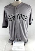 2017 New York Yankees Aaron Boone #17 Game Issued Grey Jersey Post Season P 97