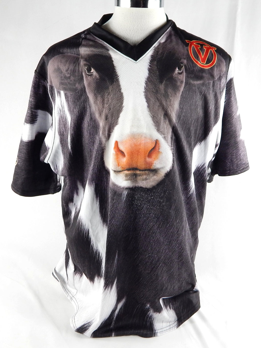 2014-18 Visalia Rawhide #10 Game Used Black Jersey Cow Dairy Day 48 986