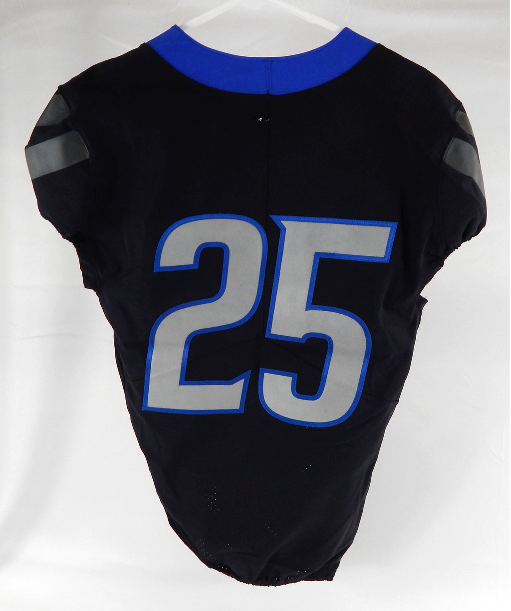 2020 Boise State Broncos #25 Game Used Black Jersey Football NP Rem 38 DP99876 Pic2