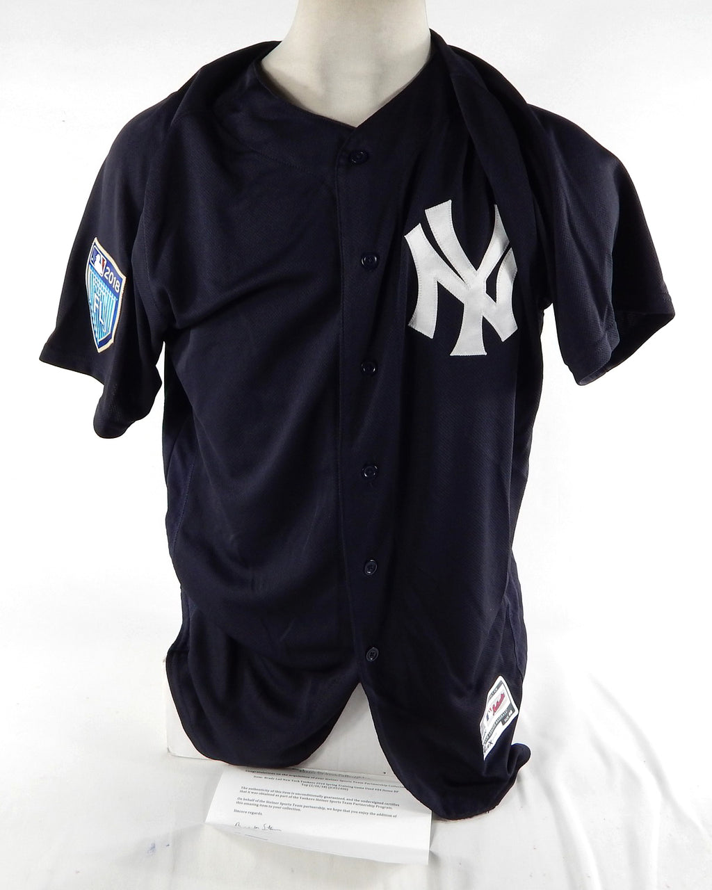 2018 New York Yankees Brady Lail #84 Game Used Navy Jersey ST Patch 46 DP69919