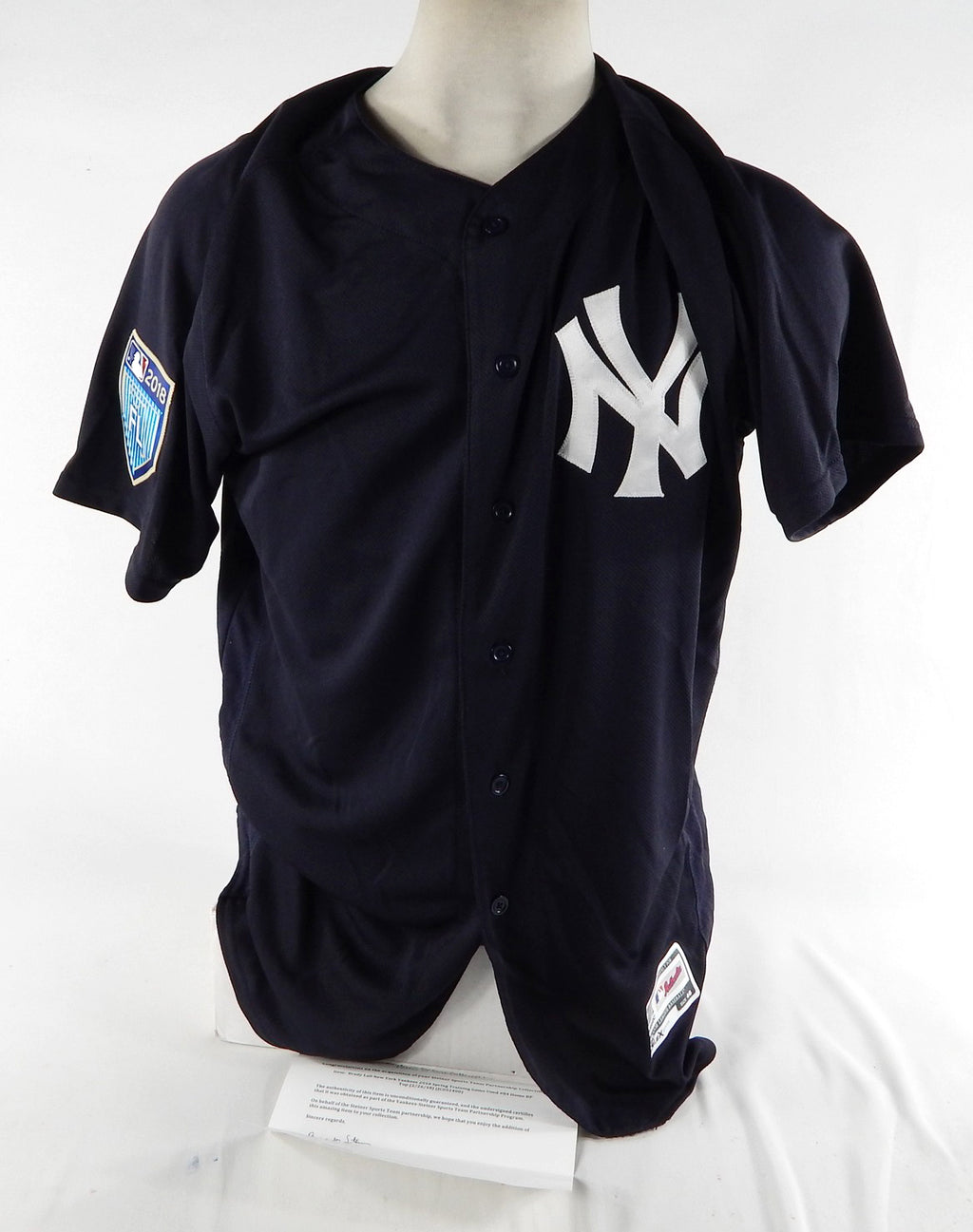 2018 New York Yankees Brady Lail #84 Game Used Navy Jersey ST Patch 46 DP69919 Pic2