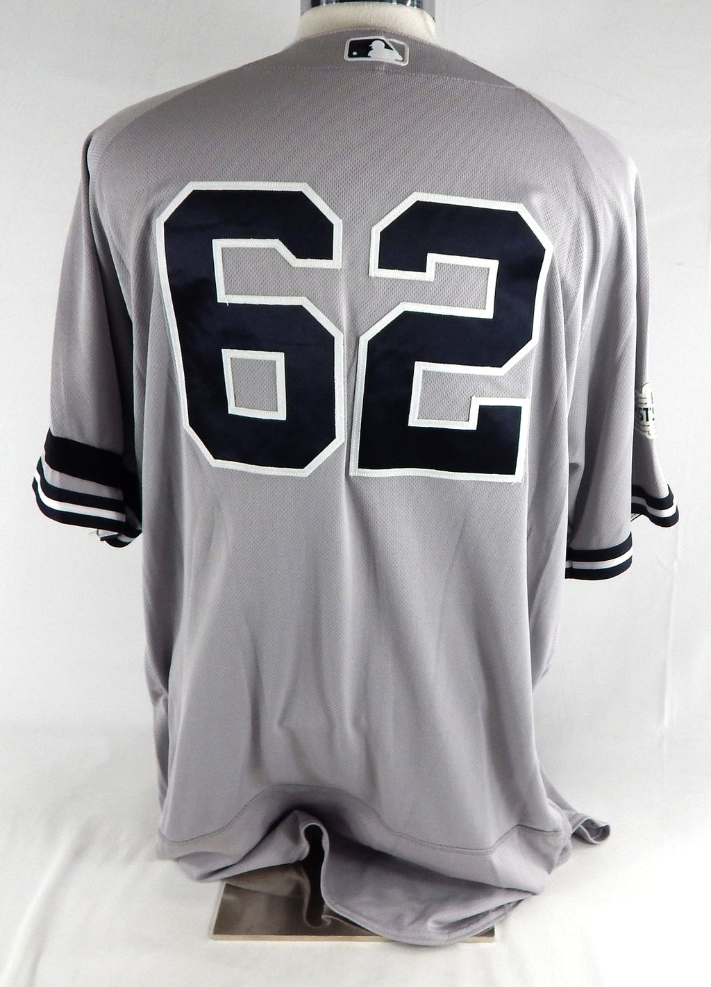 2017 New York Yankees Alan Cockrell #62 Game Used Grey Jersey Post Season P 8 Pic2