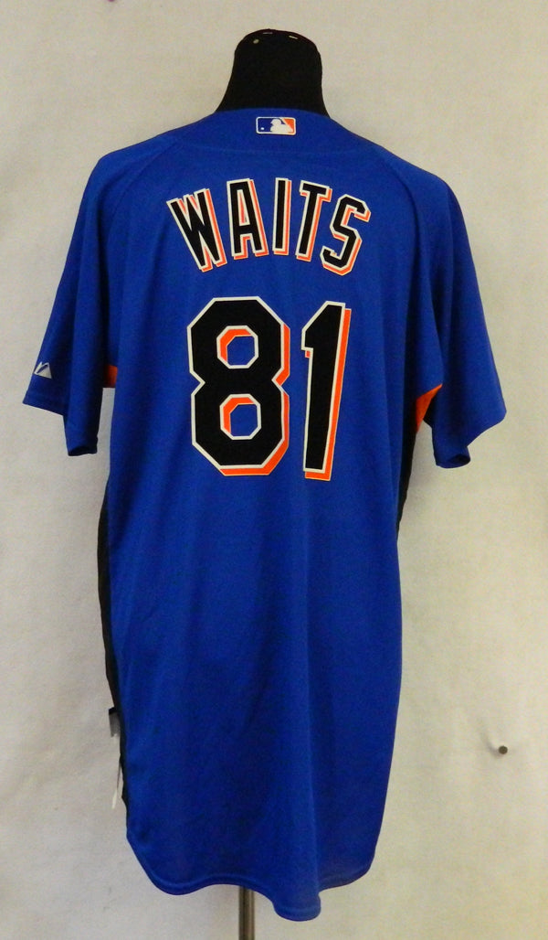 New York Mets Rick Waits #81 Game Issued Possibly Game Used Blue BP Jersey
