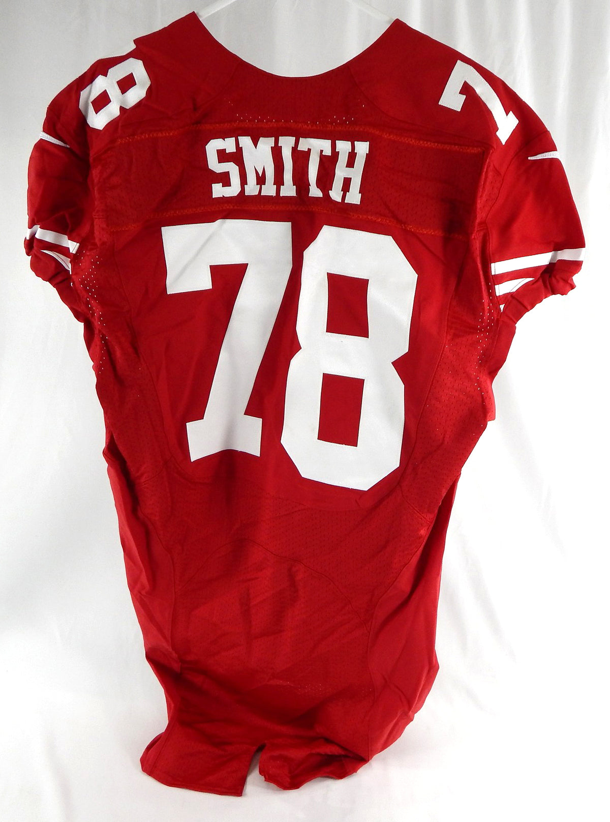 2016 San Francisco 49ers Garrison Smith #78 Game Issued Red Jersey 70 P 46 924 Pic2