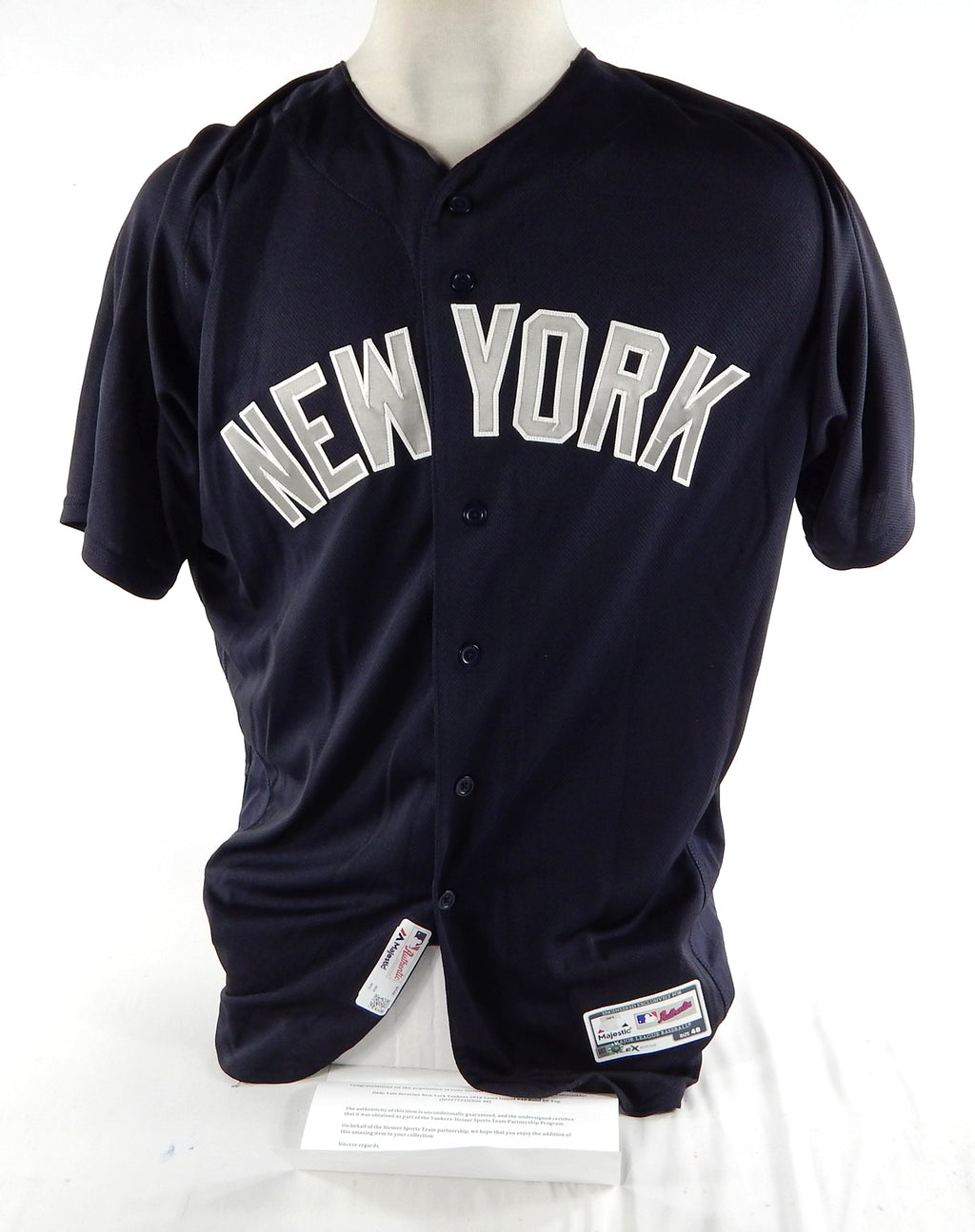 2018 New York Yankees Luis Severino #40 Game Issued Pos Used Navy Jersey ST BP
