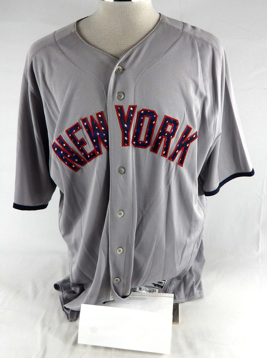 2017 New York Yankees Tyler Webb #36 Game Used Grey Jersey Stars Stripes 50 099