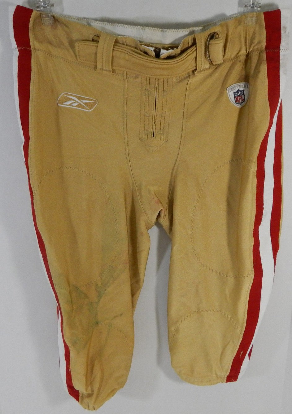 2009 San Francisco 49ers Used Gold Football Pants Size: 42 DP11174