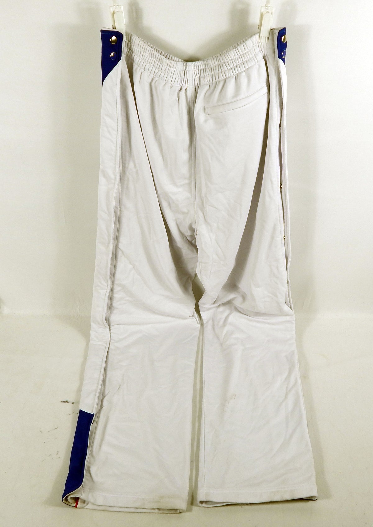 Detroit Pistons Game Issued White Warm Up Pants XLT 970 Pic2