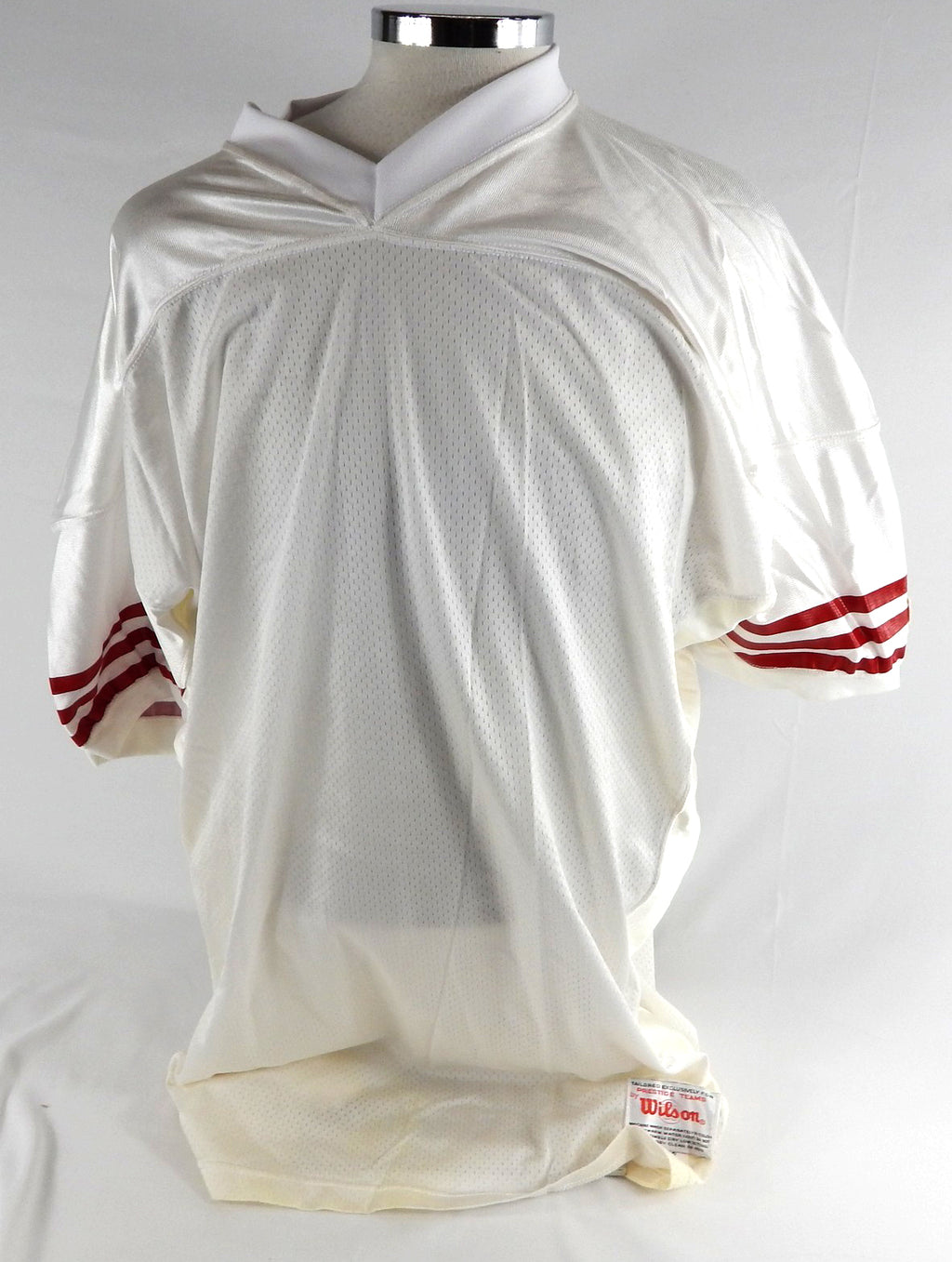 1990s San Francisco 49ers Blank Game Issued White Jersey 58 438