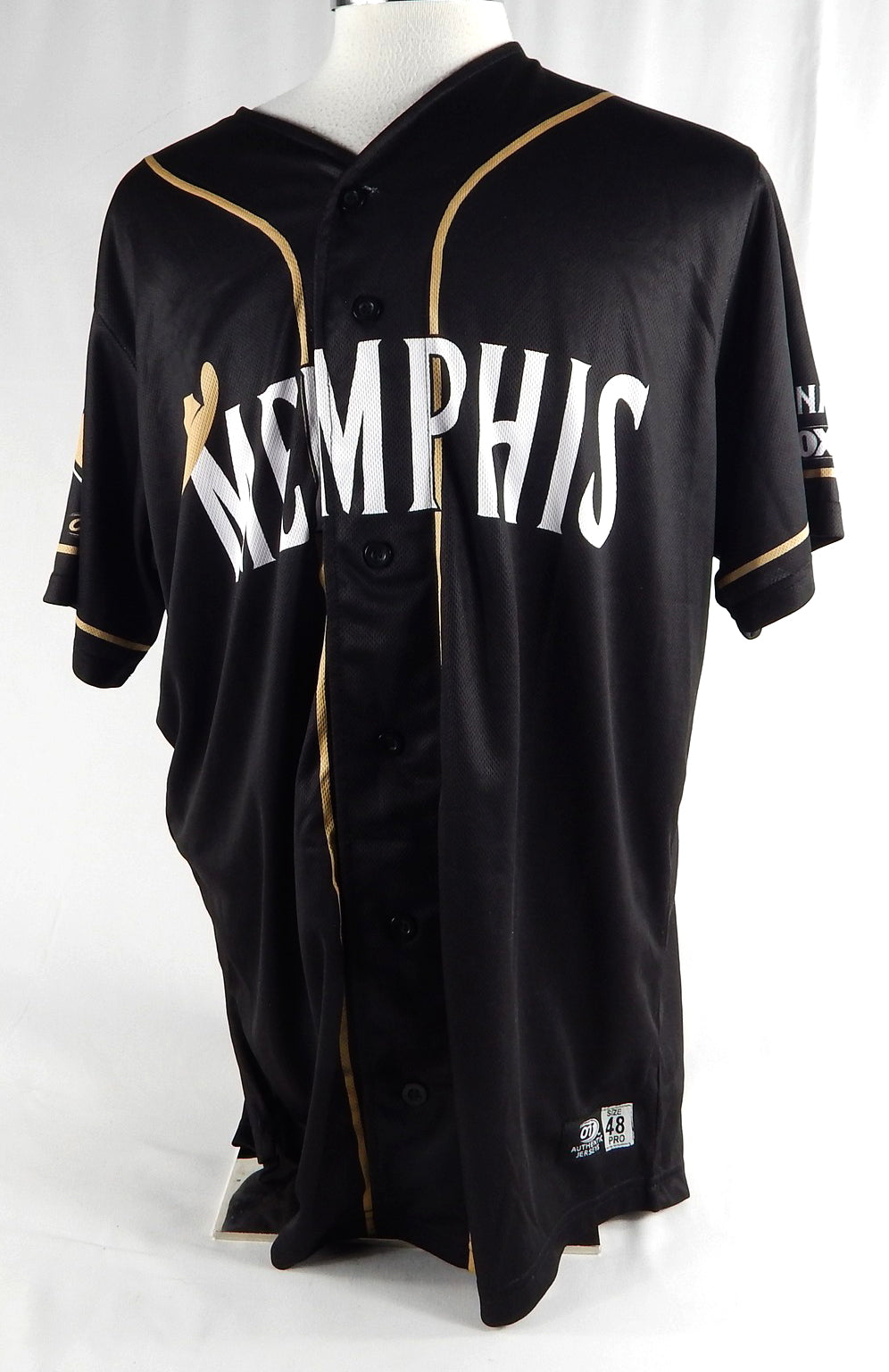 2022 Memphis Redbirds Brandon Allen #29 Game Used Black Jersey Monarch Night 2