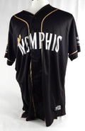 2022 Memphis Redbirds Brandon Allen #29 Game Used Black Jersey Monarch Night 2