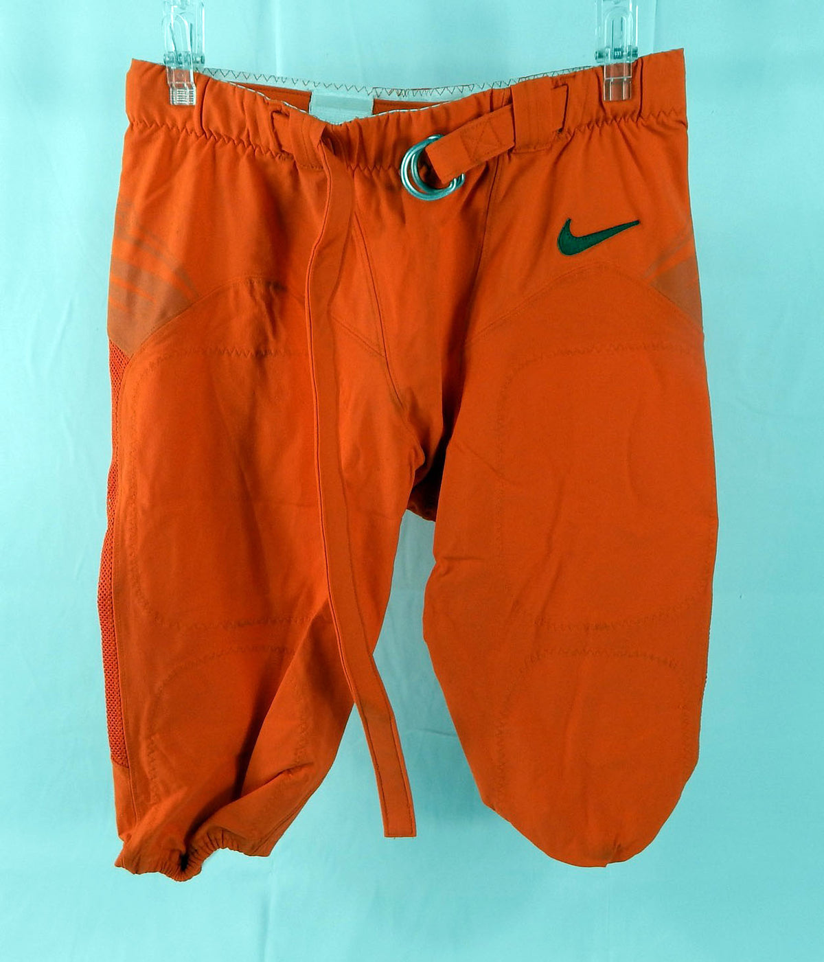 Miami Hurricanes #86 Game Used Orange Football Pants 36 376