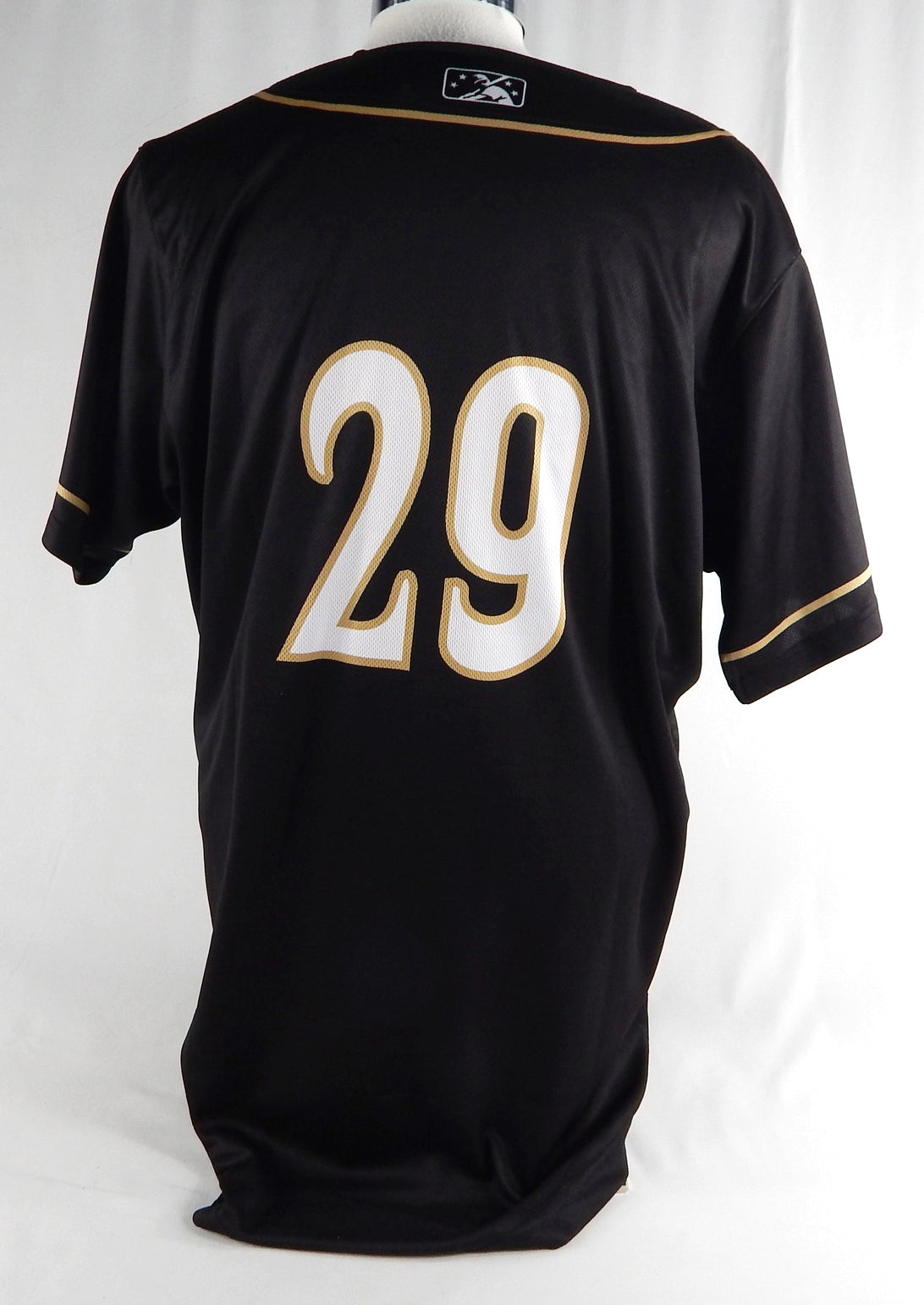 2022 Memphis Redbirds Brandon Allen #29 Game Used Black Jersey Monarch Night 2 Pic2