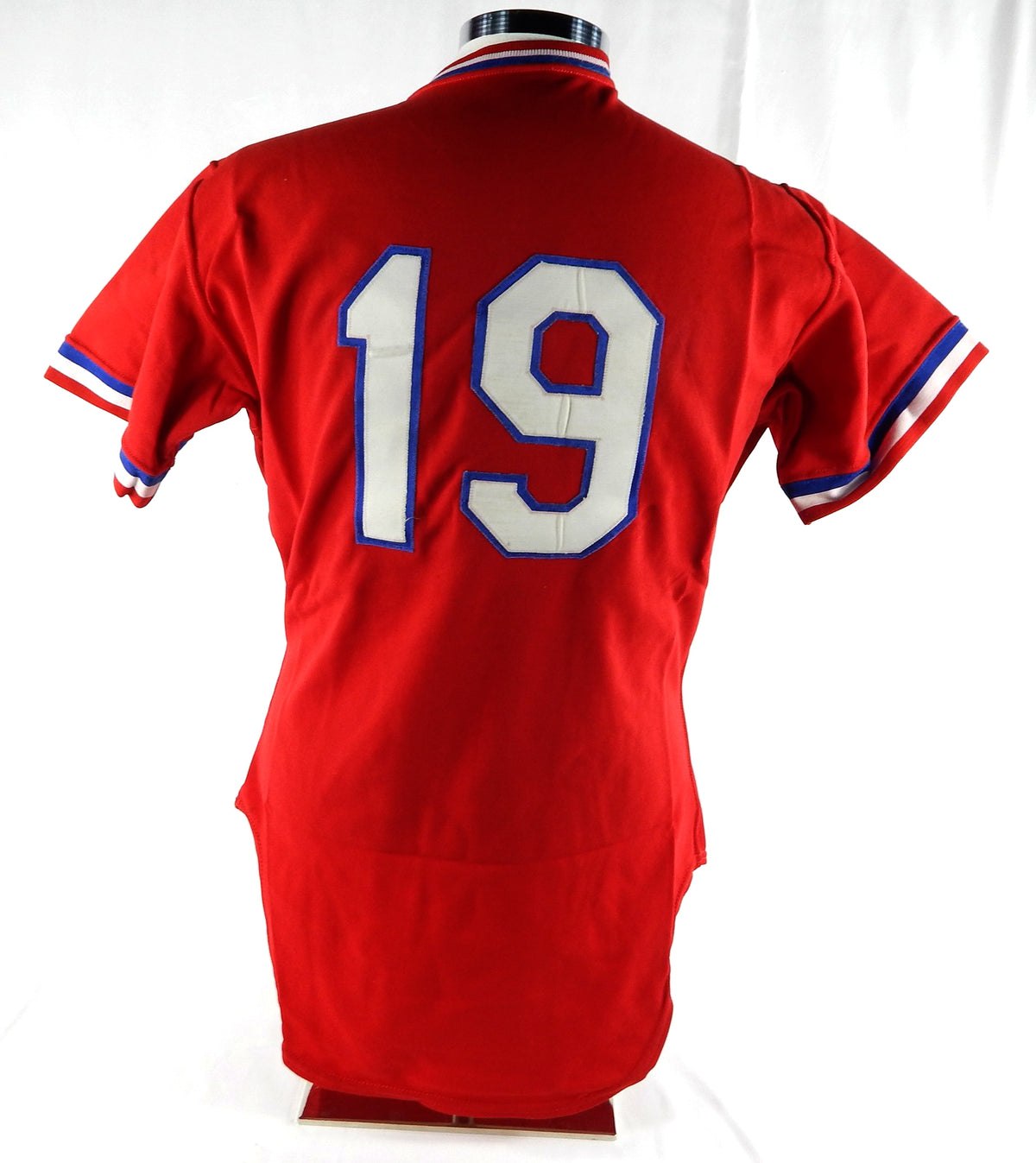 1980s Team USA Baseball #19 Game Used Red Jersey 42 500 Pic2