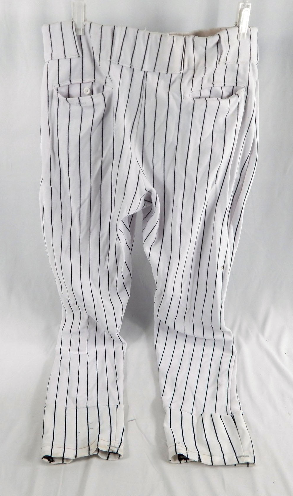 2000s Pittsburgh Pirates Poland #3 Game Used White Pants Size 369 Pic2