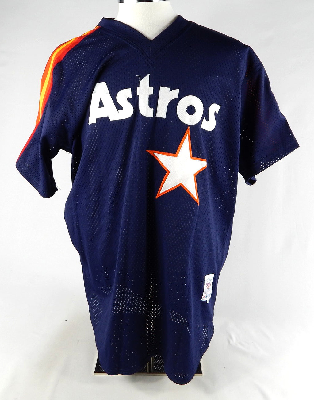 1990s Houston Astros Blank Game Issued Navy Jersey BP ST 46 293