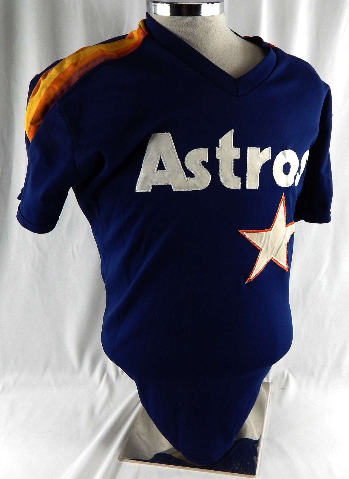 1989 Houston Astros Greg Gross #6 Game Used Navy Jersey BP ST NP Rem 42 DP113522