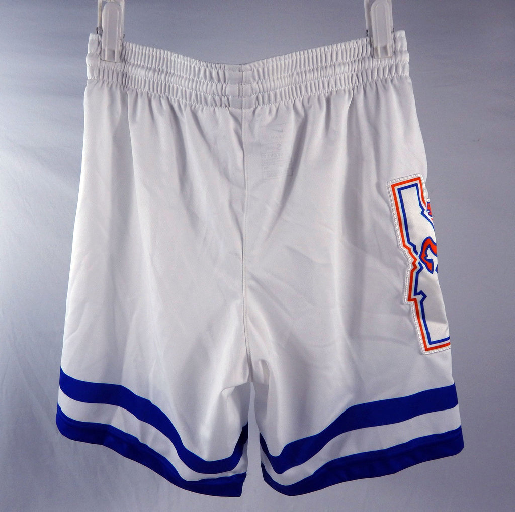 2023-24 Boise State Broncos #0 Game Used White Shorts Mens Basketball S 302 Pic2