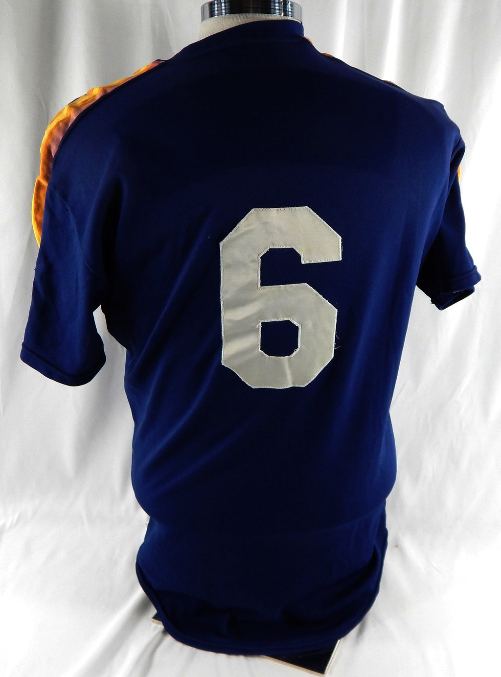 1989 Houston Astros Greg Gross #6 Game Used Navy Jersey BP ST NP Rem 42 DP113522 Pic2