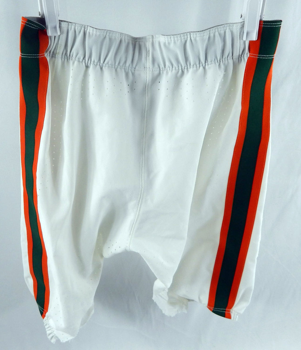 2026 Miami Hurricanes #101 Game Used White College Football Playoffs Pant L 3818 Pic2
