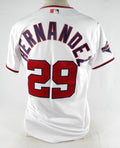 2020 Washington Nationals Yadiel Hernandez #29 Game Issued Used White Jersey WSC